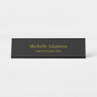 Dourado e preto - simples profissional moderno