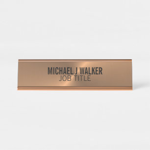 Placa De Mesa Efeito de metal Dourado rosa, profissional
