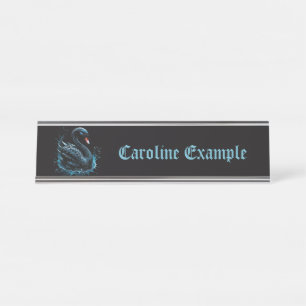 Placa De Mesa Elegância em movimento, o cisne negro