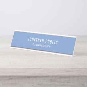 Placa De Mesa Elegante Blue White Modern Creative Modelo