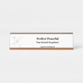 Placa de Mesa em Dourado Rosado Perfeito/Pacífico