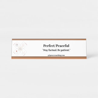 Placa de Mesa em Dourado Rosado Perfeito/Pacífico