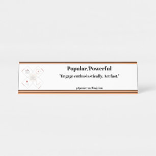 Placa de Mesa em Rose Gold Popular/Poderosa