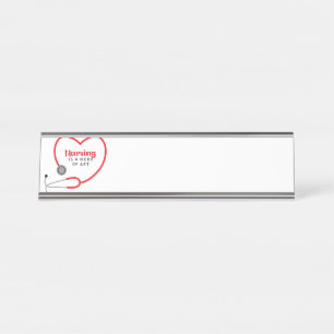 Placa De Mesa Enfermagem É Arte