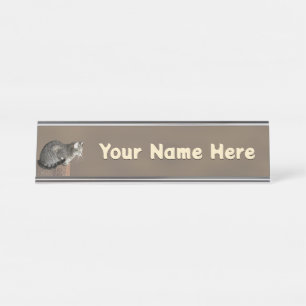 Placa De Mesa Enfumaçado Cinza por Cat