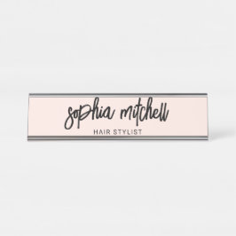 Placa De Mesa Escoteiro Girly Blush Rosa