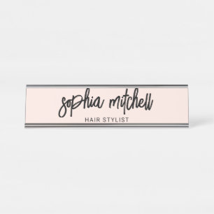 Placa De Mesa Escoteiro Girly Blush Rosa