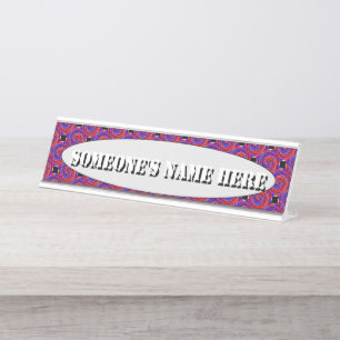 Placa De Mesa Espiral Red & Blue Counter de Kenneth Yoncich