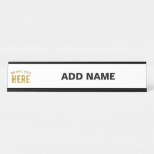 PLACA DE MESA ESTILO MODERNO PERSONALIZÁVEL BRANCO VERIFICADO MA