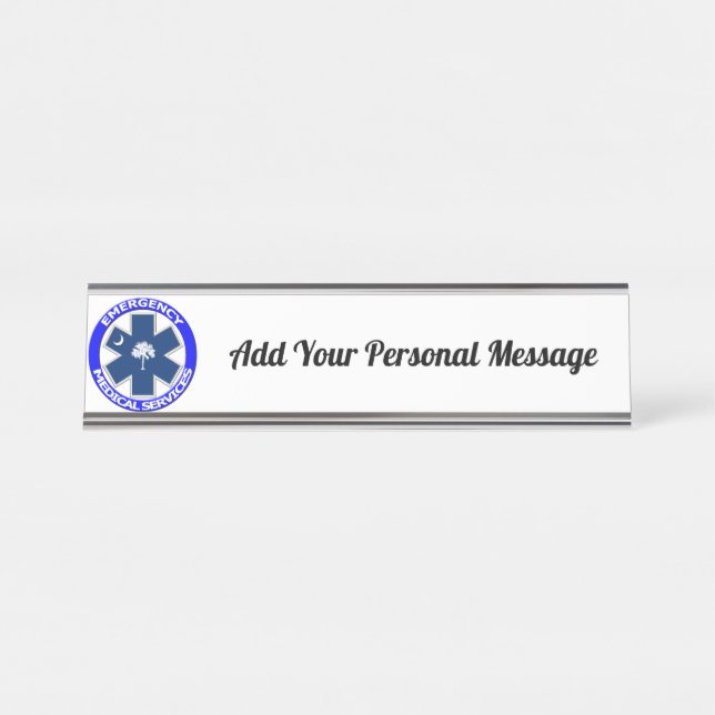 Placa De Mesa Estrela da Vida da Carolina do Sul (Frente)