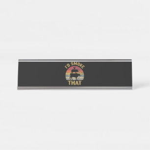 Placa De Mesa Eu Fumava Que O Engraçado CHURRASCO De Carne Fuma