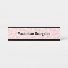 Placa De Mesa Faux Pink Marble para ela