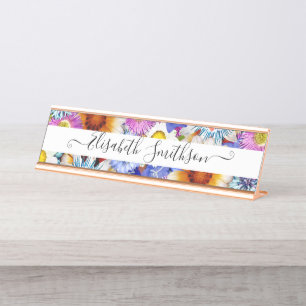 Placa De Mesa Floral Profissional Personalizado do Elegante Boho