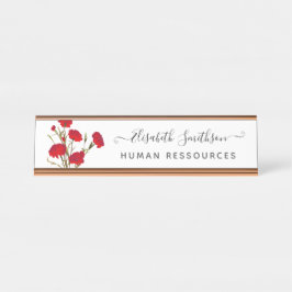 Placa De Mesa Floral Profissional Personalizado do Elegante Boho