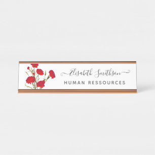 Placa De Mesa Floral Profissional Personalizado do Elegante Boho