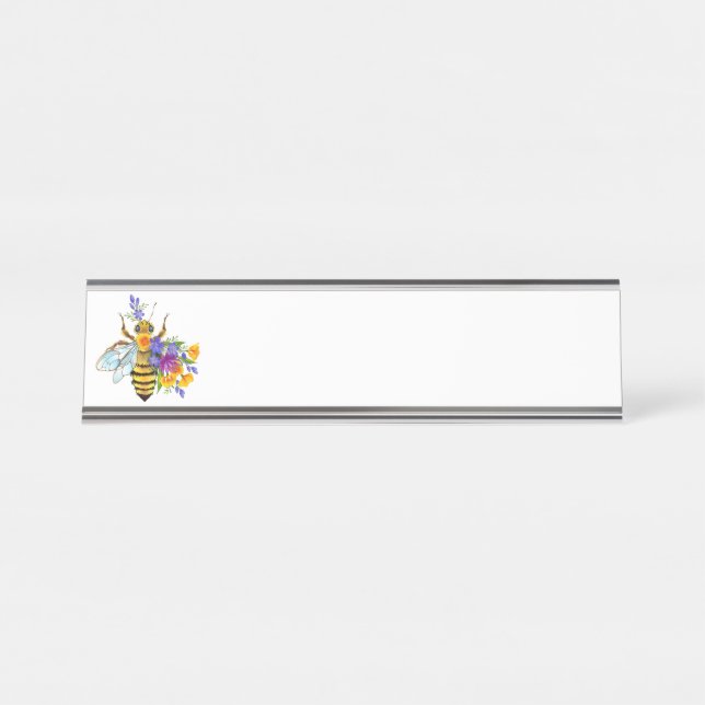 Placa De Mesa Flower bee with wild plants (Frente)
