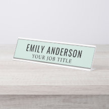 Funcionário do Escritório Verde Moderno