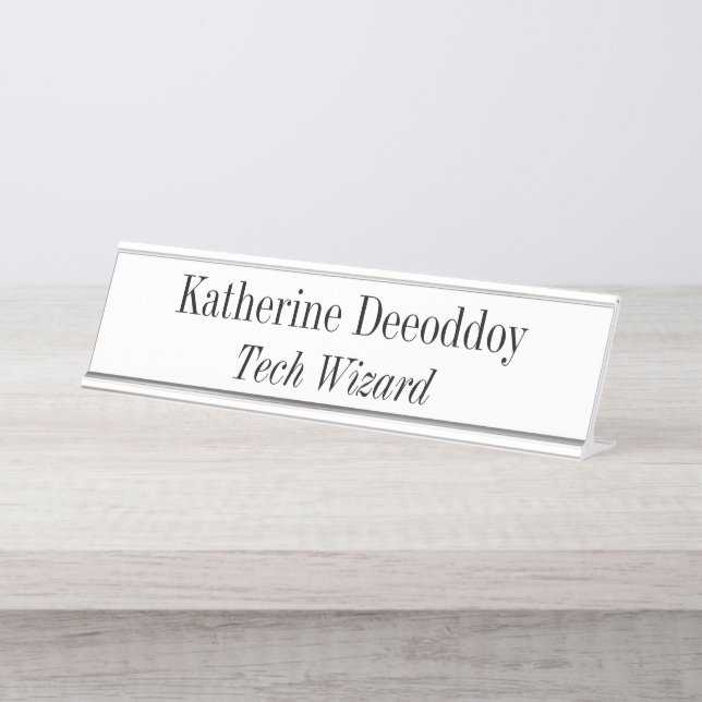 Placa De Mesa Funny Tech Wizard White (Frente)