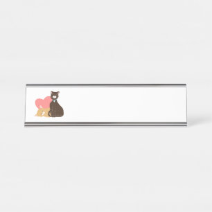 Placa De Mesa Gatos Roaméticos
