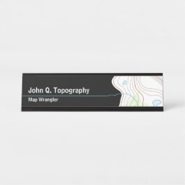 Placa De Mesa Geólogo, Mapa Topográfico de Cartografa