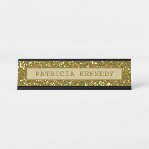 Placa De Mesa Impressão Dourado do brilho