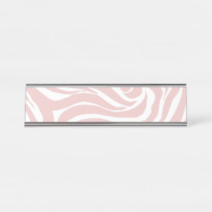 Placa De Mesa Impressão em branco de zebra rosa esmagadora