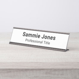 Placa De Mesa Impressão personalizada do nome da central de meta