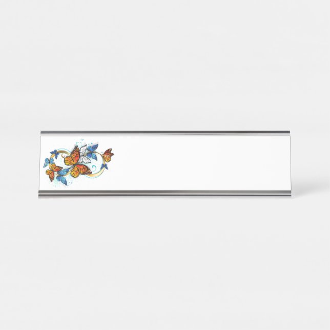 Placa De Mesa Infinity of Monarch Butterflies (Frente)