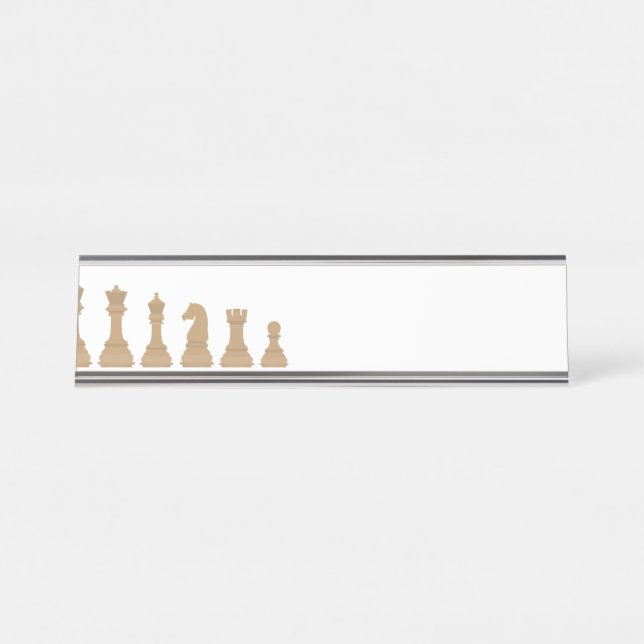 Placa De Mesa Jogo do Conselho Chess Piece (Frente)