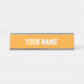 Placa De Mesa Laranja e branco