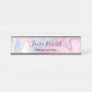 Placa De Mesa Largura de mármore estético rosa