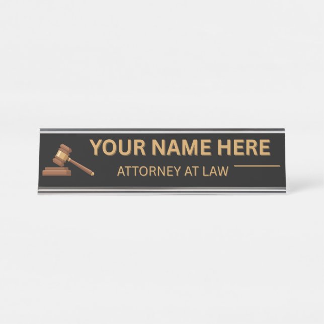 Placa De Mesa Lawyers Gift Desk Name Plate (Frente)