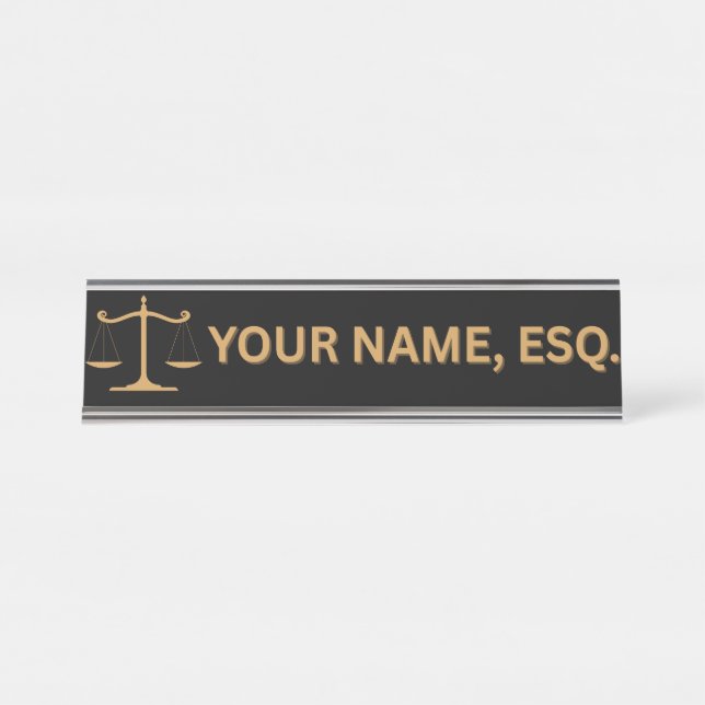 Placa De Mesa Lawyers Gift Desk Name Plate (Frente)