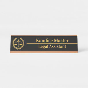 Placa De Mesa Lei do Advogado Jurídico Jurídico do Advogado Pers