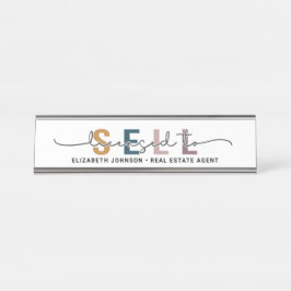 Placa De Mesa Licenciado Personalizado Moderno para Vender a Pla