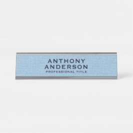 Placa De Mesa Light Blue Fabric Texture