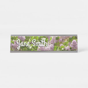 Placa De Mesa Lilac Bush Lindas Flores de primavera Roxas