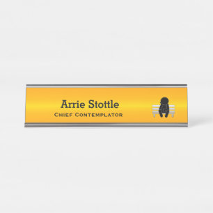 Placa De Mesa Linha Azul Fino - Contemplador