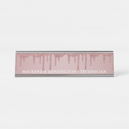 Placa De Mesa Lixo Dourado de Rosa de luxo