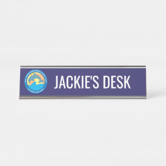 Placa De Mesa Logotipo da escola primária Point Fermine Personal