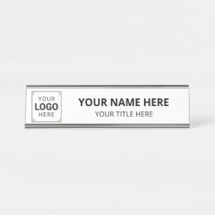 Placa De Mesa Logotipo Empresarial Personalizado