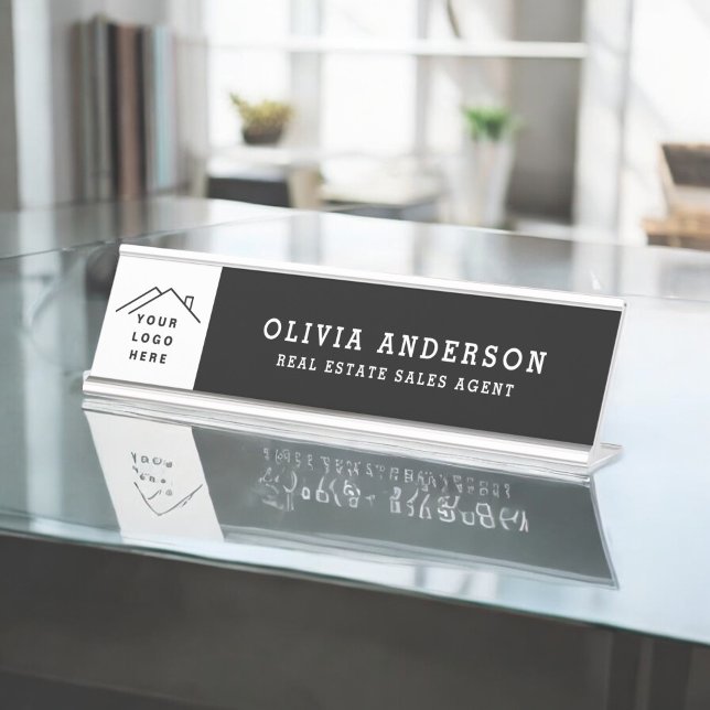 Placa De Mesa Logotipo personalizado Black Professional (Criador carregado)