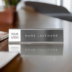 Placa De Mesa Logotipo personalizado Black Professional