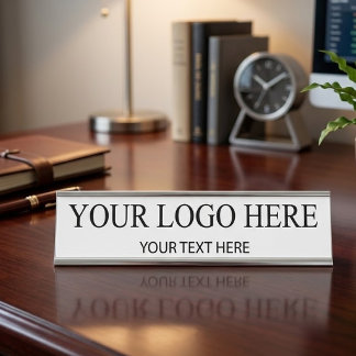 Placa De Mesa Logotipo Promocional Personalizado – Sem Pedido Mí