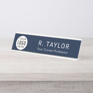 Placa De Mesa Logotipo simples de empresa Personalizado moderno