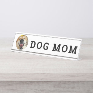 Placa De Mesa Mãe personalizada do cachorro fotográfico
