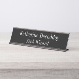 Placa De Mesa Mágico da Tecnologia Preto Engraçado