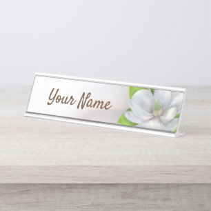 Placa De Mesa Magnolia Flor