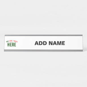 PLACA DE MESA MARCA VERIFICADA BRANCA PERSONALIZÁVEL MODERNA