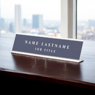 Placa De Mesa Marinho Azul White Modern Elegant Professional Cla